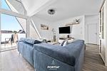 Wohnzimmer - Ferienwohnung Insellodge Fehmarn - Top-Hundeurlaub
