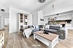 Wohnzimmer - Ferienwohnung Insellodge Fehmarn - Top-Hundeurlaub