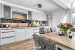 Küche / Küchenzeile - Ferienwohnung Insellodge Fehmarn - Top-Hundeurlaub