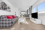 Wohnzimmer - Ferienwohnung Strandkrabbe Olpenitz - Top-Hundeurlaub