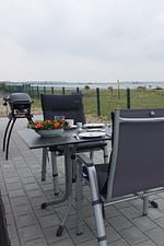 Terrasse - Ferienwohnung Austernfischer Olpenitz - Top-Hundeurlaub