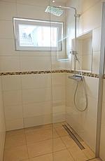 Badezimmer - Ferienwohnung Austernfischer Olpenitz - Top-Hundeurlaub