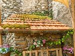 Garten und Umgebung des Ferienhauses sind mit Blumentöpfen geschmückt - Borgo Antico - Top-Hundeurlaub
