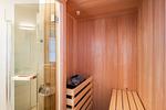 Sauna - Ferienhaus Haffglück mit Sauna, Kamin und Terrasse mit Haffblick - Top-Hundeurlaub