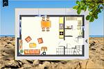 Grundriss - Ferienhaus Haffglück - Top-Hundeurlaub
