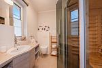 Sauna - Ferienhaus Haff-Traum mit Kamin, Sauna und Terrasse - Top-Hundeurlaub