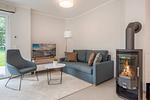 Wohnzimmer - Ferienhaus Haff-Traum mit Kamin, Sauna und Terrasse - Top-Hundeurlaub