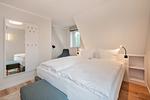 Schlafzimmer - Ferienhaus Haff-Traum mit Kamin, Sauna und Terrasse - Top-Hundeurlaub