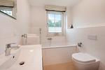 Badezimmer - Ferienhaus Haff-Traum mit Kamin, Sauna und Terrasse - Top-Hundeurlaub