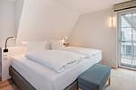 Schlafzimmer - Ferienhaus Haff-Traum mit Kamin, Sauna und Terrasse - Top-Hundeurlaub