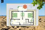 Grundriss - Ferienhaus Haff-Sommer - Top-Hundeurlaub