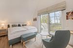 Schlafzimmer - Ferienhaus Stettiner Haffblick mit Sauna, Kamin und Terrasse - Top-Hundeurlaub