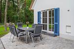 Terrasse - Ferienhaus Im Kiefernwäldchen mit Sauna, Kamin und Terrasse - Top-Hundeurlaub