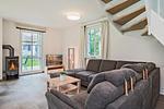 Wohnzimmer - Ferienhaus Seeadler mit Kamin, Sauna und Terrasse - Top-Hundeurlaub