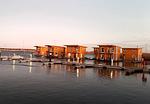 Vogelperspektive - Floating Houses - schwimmende Ferienhäuser in Kröslin - Haus 1 - Top-Hundeurlaub