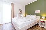 Schlafzimmer - Ferienwohnung W3.1 - Top-Hundeurlaub