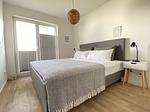 Schlafzimmer - Ferienwohnung Pier 21 Olpenitz - Top-Hundeurlaub