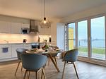 Küche / Küchenzeile - Ferienwohnung Pier 21 Olpenitz - Top-Hundeurlaub