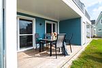 Terrasse - Ferienwohnung Lunas Shelter Olpenitz - Top-Hundeurlaub