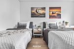Schlafzimmer - Ferienwohnung Lunas Shelter Olpenitz - Top-Hundeurlaub