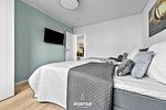 Schlafzimmer - Ferienwohnung Lunas Shelter Olpenitz - Top-Hundeurlaub