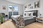 Schlafzimmer - Ferienwohnung Lunas Shelter Olpenitz - Top-Hundeurlaub