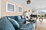 Wohnzimmer - Ferienwohnung Lunas Shelter Olpenitz - Top-Hundeurlaub