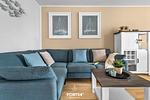Wohnzimmer - Ferienwohnung Lunas Shelter Olpenitz - Top-Hundeurlaub