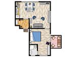 Grundriss - Haus Coordes Wohnung 1 - Top-Hundeurlaub