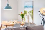 Wohnzimmer - Ferienwohnung Nicks Seestern Olpenitz - Top-Hundeurlaub
