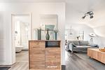 Wohnzimmer - Ferienwohnung Nicks Seestern Olpenitz - Top-Hundeurlaub