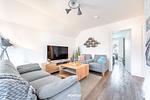 Wohnzimmer - Ferienwohnung Nicks Seestern Olpenitz - Top-Hundeurlaub