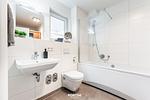 Badezimmer - Ferienwohnung Nicks Seestern Olpenitz - Top-Hundeurlaub
