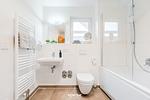 Badezimmer - Ferienwohnung Nicks Seestern Olpenitz - Top-Hundeurlaub