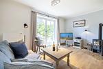 Wohnzimmer - Haus Strandläufer - Top-Hundeurlaub