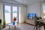 Wohnzimmer - Ferienhaus "KleineDüne", eingezäuntes Grundstück (103) - Top-Hundeurlaub
