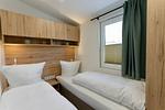 Schlafzimmer - Ferienhaus "KleineDüne", eingezäuntes Grundstück (103) - Top-Hundeurlaub