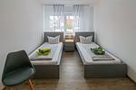 Schlafzimmer - Ferienhaus Heimatdock - Top-Hundeurlaub