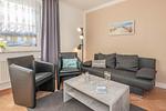 Wohnzimmer - Ferienwohnung Meerweh mit Balkon und nur 200 m zum Meer - Top-Hundeurlaub