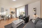 Wohnzimmer - Ferienwohnung Meerweh mit Balkon und nur 200 m zum Meer - Top-Hundeurlaub