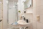 Badezimmer - Ferienwohnung Meerweh mit Balkon und nur 200 m zum Meer - Top-Hundeurlaub
