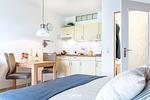 Schlafzimmer - Ferienwohnung Hafenschlösschen Büsum - Top-Hundeurlaub
