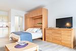 Küche / Küchenzeile - Ferienwohnung Hafenschlösschen Büsum - Top-Hundeurlaub