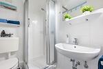 Badezimmer - Ferienwohnung Hafenschlösschen Büsum - Top-Hundeurlaub