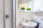 Badezimmer - Ferienwohnung Hafenschlösschen Büsum - Top-Hundeurlaub