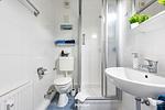 Badezimmer - Ferienwohnung Hafenschlösschen Büsum - Top-Hundeurlaub