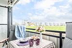 Balkon - Ferienwohnung Hafenschlösschen Büsum - Top-Hundeurlaub