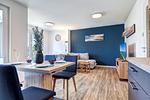 Wohnzimmer - Apartment "Haffbrise" - Top-Hundeurlaub