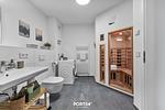 Badezimmer - Ferienwohnung Wilde Aussicht Olpenitz - Top-Hundeurlaub