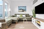 Wohnzimmer - Ferienwohnung Wilde Aussicht Olpenitz - Top-Hundeurlaub